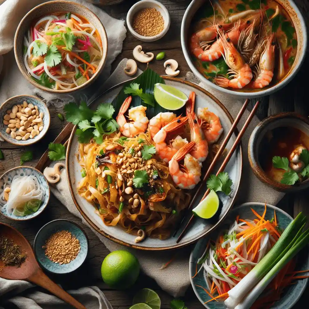 Delicious Thai food dishes from Thai Cuisine