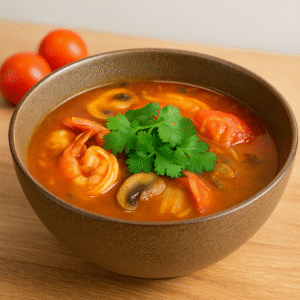 Tom Yum prawns