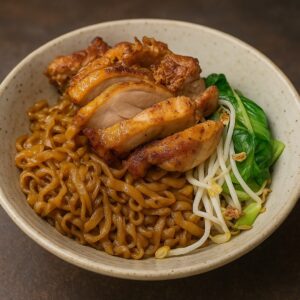 BBQ Chicken with Dry Noodle