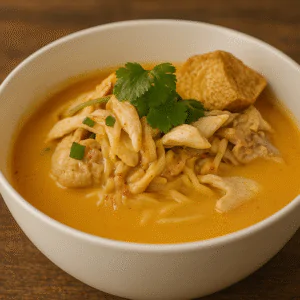 Laksa noodle soup